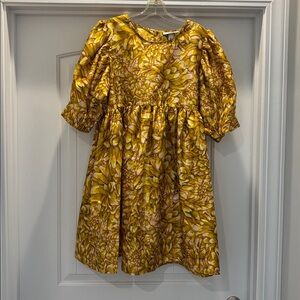 Kika Vargas Mum Floral Puff Sleeve Mini Dress Size XL beautiful